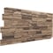 Ekena Millwork 48 5/8"W x 24 3/4"H x 1 1/4"D Cascade Stacked Stone, StoneWall Faux Stone Siding Panel, Smokey Ridge PNU24X48CASR - alternate 5